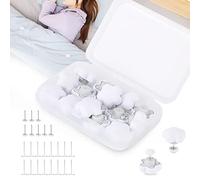 Senbaler 16 Piezas Clip di Fissaggio per Trapunta e Copripiumino,per Camera da Letto,Lenzuola,Tende,Vestiti, Evitare Che Sposti Sgualcisca Che Scivoli (Bianco (Fiore))