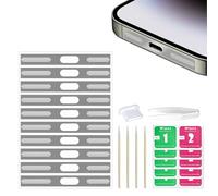 Senbos Kit di 21 Adesivi Antipolvere per iPhone 15 Pro Max - Aggiornamenti per Altoparlanti, Copertura Adesiva con Spina USB C e Pinzette