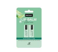 Sence Aloe Vera cura delle labbra con vitamina A e vitamina C, vegan Skincare Lip Balm, Beauty Lipbalm, matita per la cura quotidiana e la protezione delle labbra (2 x 4,3 g)