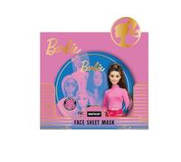 Sence Barbie - Maschera in tessuto stampato, profumo di pesca, beauty skincare per il viso, per ragazze, adolescenti e donne, vegan Face Mask, 3 pezzi