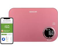 Sencor bilancia cucina digitale SKS707, bilancia da cucina elettronica pesa alimenti bluetooth smart, vetro temperato, bilancia di precisione display LCD(Rosso)