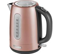 SENCOR bollitore elettrico SWK 177 Bollitore elettrico piccolo in acciaio inossidabile con filtro rimovibile, bollitore acqua elettrico capiente 1,7 L, kettle spegnimento automatico (Rosa)
