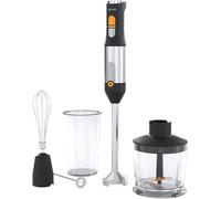 Sencor Frullatore a Immersione Multifunzione Ultra-Potente, 1200W, con Frusta, Tritatutto & Montalatte, Lame Quad Blades in Acciaio Inox, Controllo della Velocità Continuo, Design Ergonomico - Nero