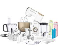 Sencor Robot da Cucina Planetaria Multifunzione Professionale - Potente 1000W, Completo di Accessori, Ciotola in Acciaio 4.5L, Illuminazione LED, Blender, Tritacarne, Salad Maker e molto altro