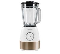 SENCOR SBL 5870GD Frullatore da Tavolo, 1800W, 1,5L, 24.000 Giri/Min, 6 Lame in Titanio, Bianco e Oro