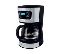 SENCOR SCE 3700BK con display e timer/programmazione macchina caffè americano, Inox/nero