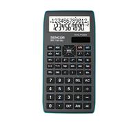 Sencor SEC 150 BU calcolatrice scolastica, 240 funzioni scientifiche, display LCD a due righe, visualizzazione di 12 caratteri alfanumerici e 10 + 2 cifre, funzione di navigazione di calcolo,