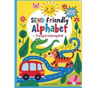 SEND Colouring and Tracing Book for Kids: Dyslexia-Friendly Activity Workbook with Letters: Special Educational Needs tracing and colouring activities ... and fine motor skills for children aged 4-8
