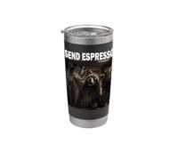 Send Espresso Macchina da caffè Amante degli animali Bicchiere termico in acciaio inox doppia parete