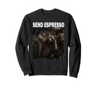 Send Espresso Macchina da caffè Amante degli Animali Felpa