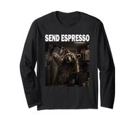 Send Espresso Macchina da caffè Amante degli Animali Maglia a Manica