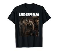 Send Espresso Macchina da caffè Amante degli Animali Maglietta