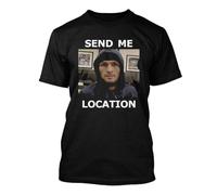 Send Me Location' 6 T-Shirt Black M