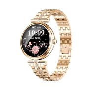 SEND UP Elegante e sportivo Donna, 1.28" AMOLED Smartwatch. Effettua/Risposta Chiamate, Cardiofrequenzimetro, analisi del Sonno, Contapassi, Impermeabile IP68 Fitness Tracker per iOS Android