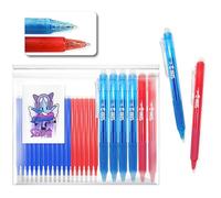 SEND UP Nuovo Modello Penna gel cancellabile ad alta capienza 2 ROSSE 4 BLU E 18 RICARICHE Alta Capienza (6 rosso - 12 blu) PUNTA 0,7 bullet…