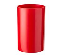 Senda Portautensili da cucina cilindrico in plastica, per cucchiai, spatole, forchette (rosso)