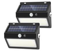 SENDALE Lampada Solare All'aperto, 2 Pezzi, 5 Modalità Di Illuminazione, Lampada Solare All'aperto, IP65， Impermeabile, 130 LED, Lampade Solari Esterne Ultraluminose, Adatte Per Garage, Piscine, Scale
