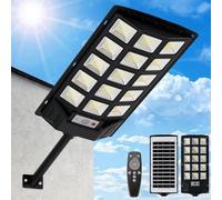 SENDALE Lampade solari da 500 W per esterni, lampade solari con telecomando, 6500 K, luce solare da strada, al crepuscolo fino all'alba, IP66, per giardini, garage Marca