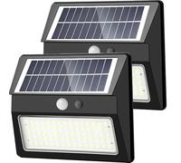 SENDALE Luce Solare LED Esterno,2000mAh Faretto LED da Esterno con Sensore di Movimento,75 LED/ 3 Modos Lampada Solare da Esterno, IP65 Impermeabile LED Lampione per Giardino,Parete,Garage