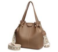 SENDEFN Borsa a Mano, Moda Borsa Tracolla in Pelle Vegana | Borsa a Spalla con Tracolla Larga Rimovibile e Regolabile per Uso Quotidiano Ideale per Andare al Lavoro e Fare la Spesa