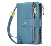 SENDEFN Portafoglio Donna Medio in Pelle con Blocco RFID, Portamonete con Slot per Carte, Scomparto per Monete e Tracolla Staccabile