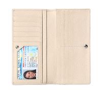 SENDEFN Vera Pelle Portafoglio Donna, Blocco RFID Sottile Carte Credito Portafogli con Finestra ID