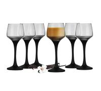 Sendez 6 bicchieri da liquore da 75 ml con manico nero