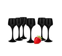 Sendez 6 bicchieri da liquore neri da 75 ml, per aperitivo, per tè