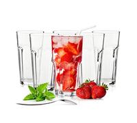 Sendez 6 bicchieri da long drink, 425 ml, Caipirinha (senza cucchiaio)