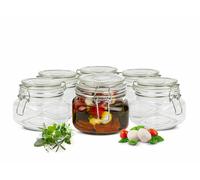 Sendez Barattolo Conservazione 500 ml Vetro Tappo a Leva Trasparente 2-12 pz