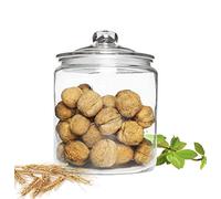 Sendez Barattolo in vetro da 4 l con coperchio, contenitore in vetro, per caramelle, biscotti, conserve