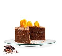 Tortiera Allungabile ø40 CM Lastra di Vetro Piatto Torta Alzata per Portata