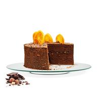 Sendez Piatto Porta Torta Girevole in Vetro 40 cm, Rotondo, Lucido