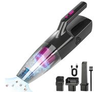 Sendowtek Aspirapolvere Senza Fili Piccolo Aspirabriciole Portatile per Auto con Luce Aspiratore Potente 9000PA Ricaricabile Aspira Briciole Elettrico per Auto Casa Ufficio