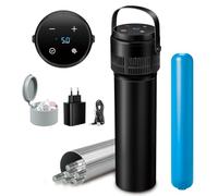 Sendowtek Porta Insulina Termico da Viaggio, Temp-Display, USB, 2-20℃ | Silenzioso, Portatile Borsa Termica Medicinali con Refrigeratore Biogel per Raffreddamento Farmaci, Diabetici, Aereo, Auto