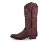 Sendra Boots - 2605 Stivali da cowboy da donna e da uomo con tacco e punta - Stile Camper Boot in marrone - Stivali alla moda - 37