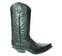 Sendra Boots 3241 Pull Oil Cuervo Nero Uomo Donna Stivali Cowboy Western Unisex Stivali Punta Tacco Inclinato Gamba Dritta Vera Pelle Taglia 42