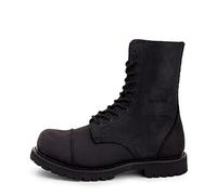 Sendra Boots - 6478 Botin da uomo con Pavimento in gomma e punta rotonda - Stivali militari in colore nero di pelle ingrassata - Stivali eleganti -, Nero , 46 EU