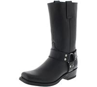 Sendra Stivali da motociclista unisex 8833 in pelle per motociclisti, Nero , 43 EU