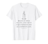 Seneca Begin At Once To Live Citazione di filosofia Romana Maglietta