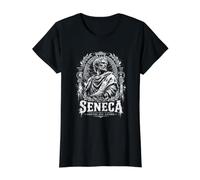Seneca Endure E Ascend Stoic Memento Mori Maglietta con Stampa Grafica Economica