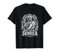 Seneca Endure E Ascend Stoic Memento Mori Maglietta con Stampa Grafica Economica