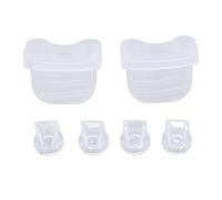 SENECESLI 4 Valvole a Becco D'anatra e 2 Membrane in Silicone per Parti di Ricambio della Pompa per Allattamento Al Seno Indossabile S21, Prevenzione delle Perdite