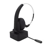 SENECESLI Auricolare Bluetooth Trucker, 20 Ore con Microfono a | Disattivazione Audio One-touch, Bluetooth 5.4, Cuffie Wireless 2.4G, Archetto Regolabile e Microfono Ruotabile a 270° per