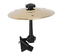 SENECESLI Auto per Cymbal Air Vent, Mini Piatto da Crash Tamburo per Ventilatore per Auto, Clip in Acciaio Inossidabile su Mini Piatto per il Cruscotto di Auto, Si Adatta a Tutti i (GOLD)
