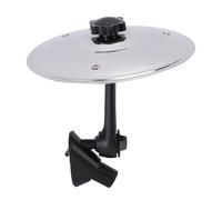 SENECESLI Auto per Cymbal Air Vent, Mini Piatto da Crash Tamburo per Ventilatore per Auto, Clip in Acciaio Inossidabile su Mini Piatto per il Cruscotto di Auto, Si Adatta a Tutti i (SILVER)