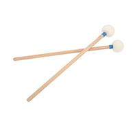 SENECESLI Bacchette per Batteria, Kit di Bacchette per Batteria con Manici in Legno di Acero Antiscivolo da 2 Pezzi e Teste Ovali in Feltro di Lana per Grancassa, Timpani e Rullante (BLUE)