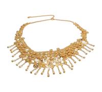 SENECESLI Cintura per Sciarpa Alla Pancia Alla Pancia, Versatile per Danza Cintura a Catena a Catena Leggera Affascinante Accattivante per le Feste (GOLD)