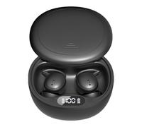 SENECESLI Cuffie Wireless, Cuffie Bluetooth V5.46, Scatola di Ricarica Rapida, Focolai di Orecchie di Microfono di Cancellazione del Rumore con Stereo Basso per Dormire Bene (BLACK)
