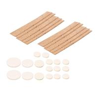 SENECESLI Cuscinetti per Clarinetto e Kit in Sughero, Accessori Professionali per Clarinetto, 17 Pezzi Cuscinetti per e 10 Fogli in Sughero Naturale per la Sostituzione, in Chiave Sib, 4 Misure